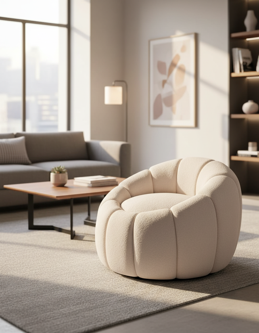 Bubella Footie in modern living room